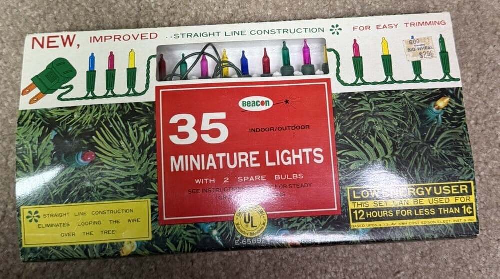 35 Vintage Christmas Lights Multi Color Indoor Outdoor Steady Flashing Tested